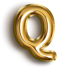 字母气球Q字体设计